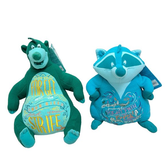 Disney Other - NWT Disney Parks Limited Edition Wisdom Baloo and Meeko 13" plush toys lot